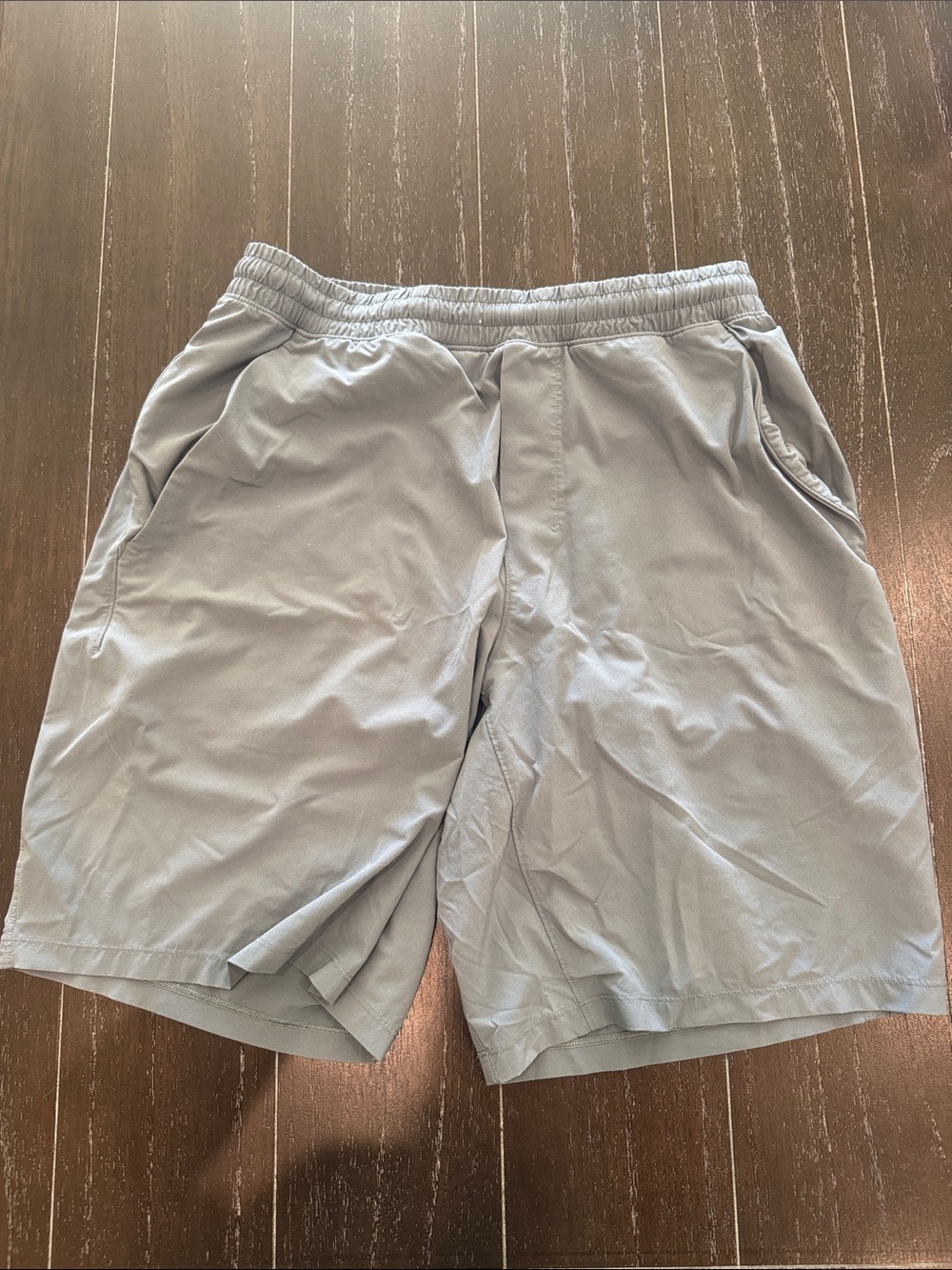 lululemon athletica Light Blue/Gray Men's Athletic Shorts with liner